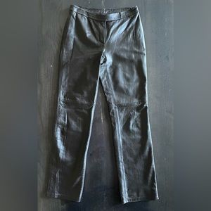 International Concepts Lined Chocolate Leather Pants